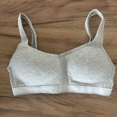 Gilly Hicks bralette grise 90% coton, 10% élasthanne