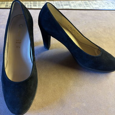 Black Gabor Heels
