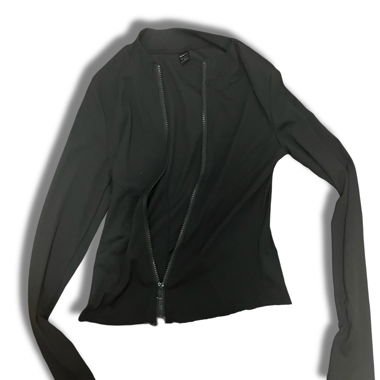 Black jacket with zipper