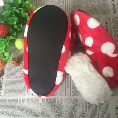 Plüsch Finken Polka dot Rot-Weiss für Gr. 35/36 _2