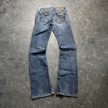 Jeans bootcut vintage Miss Me Like taille basse (S)