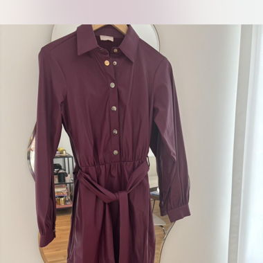 Liu Jo Kunstlederkleid in Bordeaux