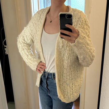 Cardigan en Laine Tricotée Confortable - H&M - Taille M