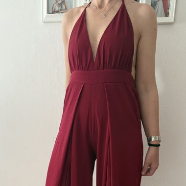Combinaison élégante Showpo rouge bordeaux T34