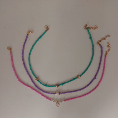 Set di Choker con Perline Rocaille