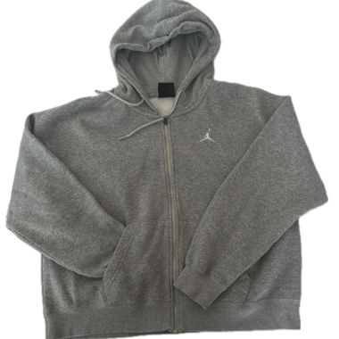 Felpa grigia con zip