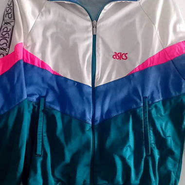 Asics Vintage Sportjacke mehrfarbig