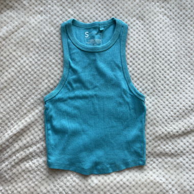 Débardeur bleu turquoise 