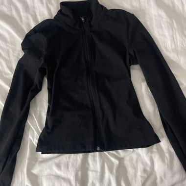 Black Sports Jacket with Zipper