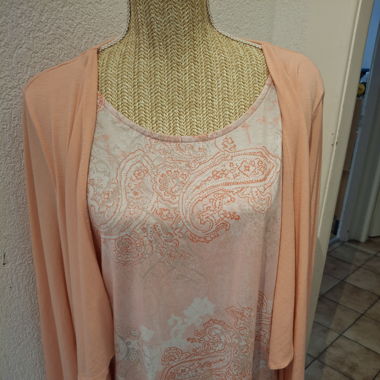 Cardigan avec haut style bohème 