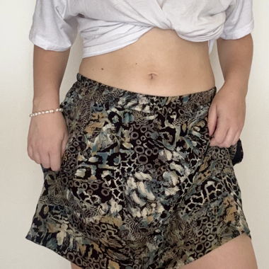 Gemusterter Rock mit Animal-Print