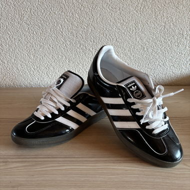 Adidas Sneaker Gazelle Schwarz, Lackleder
