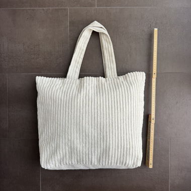 White Fabric Tote Bag
