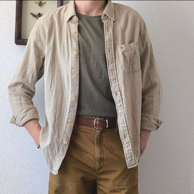 Hemd Beige