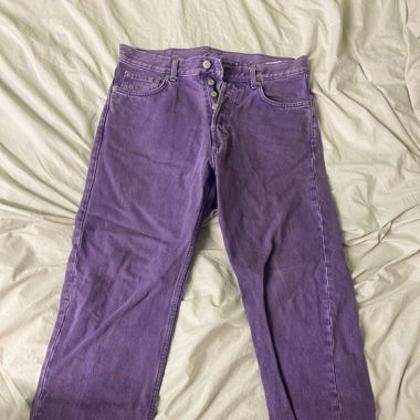 Pinke, Violette Hose