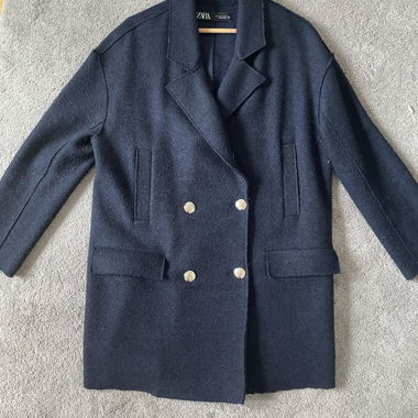 Cappotto blazer Zara blu navy