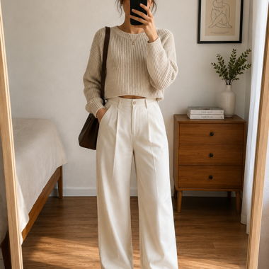Pull tricoté court ZARA
