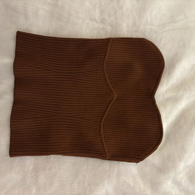 Aritzia braunes Bandeau-Top