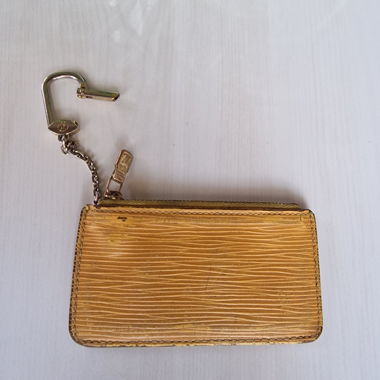 Original Louis Vuitton Epi gelb Key Pouch