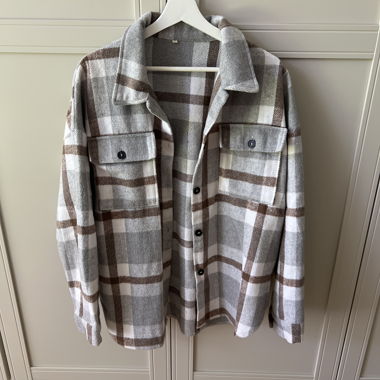 Giacca overshirt a quadri