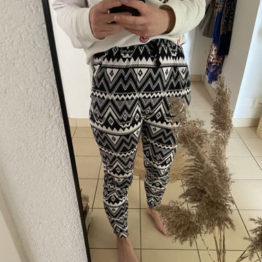 Pantalon d’été noir et blanc