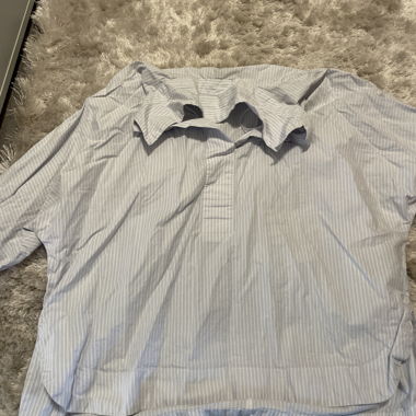 Camicia a righe blu/bianco