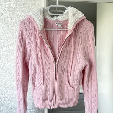 ***Cardigan in maglia rosa - SPEDIZIONE GRATUITA***