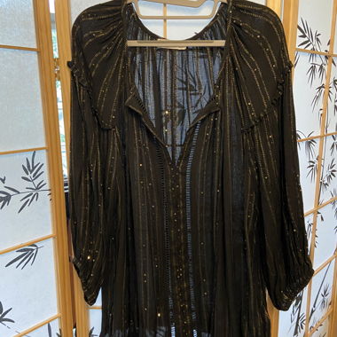 Schwarze Bluse FIORELLA RUBINO