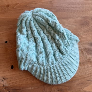 Light Blue Knitted Beanie