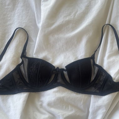 Reggiseno Nero in Pizzo