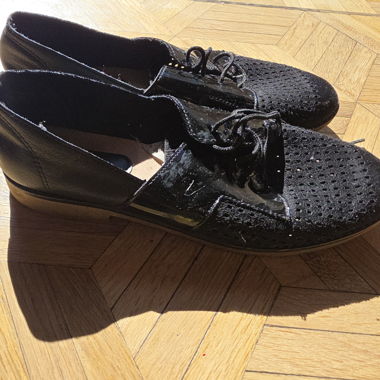 Black Lace-Up Shoes