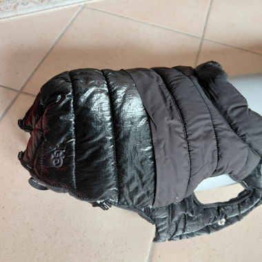 Giacca imbottita nera per cane di piccola taglia