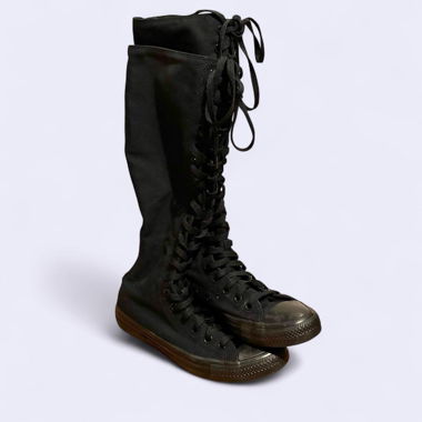 Knee high black Converse 00s