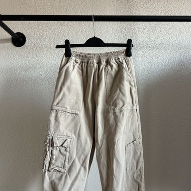 Beige Cargohose