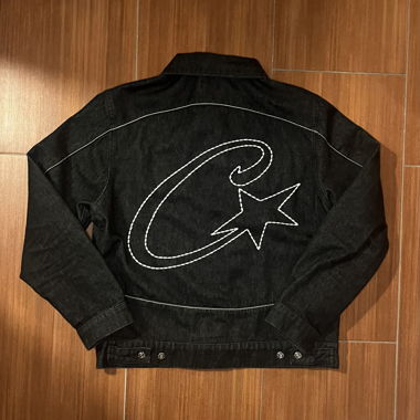Schwarze Corteiz Jeansjacke