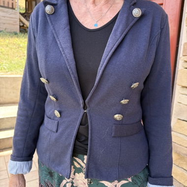 Blazer marine à boutons