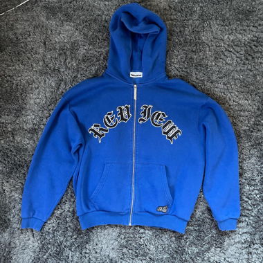Review Zip-Hoodie Blau Grösse M