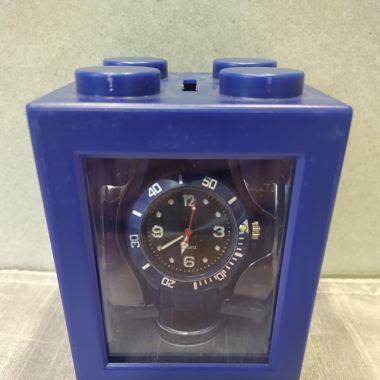 Silikon Uhr Marineblau Box Lego Stein Kässeli _1