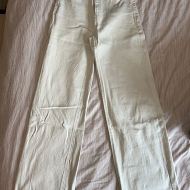jeans large taille haute 