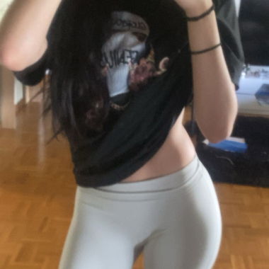 Grey flared leggings 