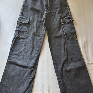 Cargo Jeans dark grey/black