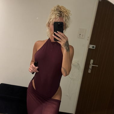Burgundy Maxi Dress with Cut-outs