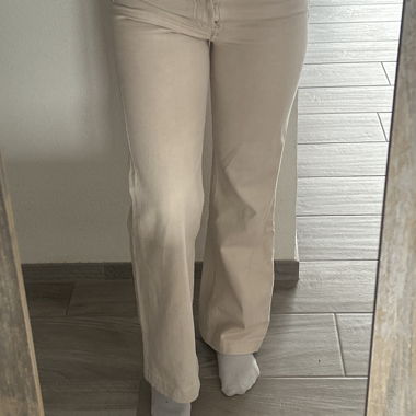 Straight flared trousers