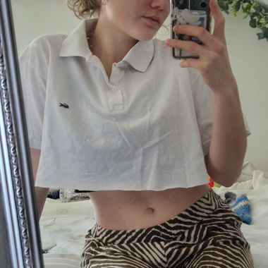 Croptop Lacoste Selfmade