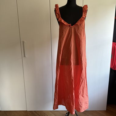 Robe à volants corail H&M
