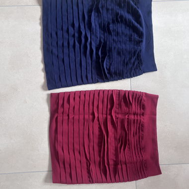 Gonna plissettata set da 2