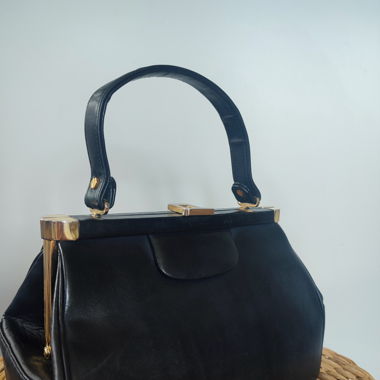 Sac a main vintage intérieur rouge