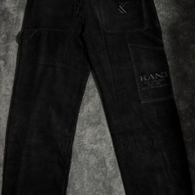 Pantaloni in velluto a coste neri di KANI