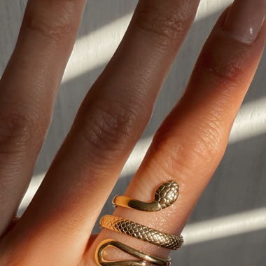 SNAKE GOLD RING