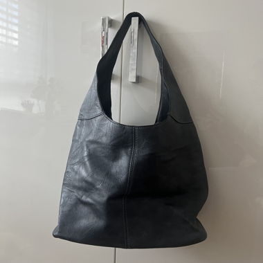 vintage dark blue bag